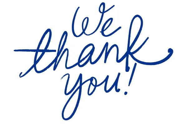 We thank you!